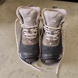 The North Face Chilkat Winter Snow Boots Gray & Black Size 7